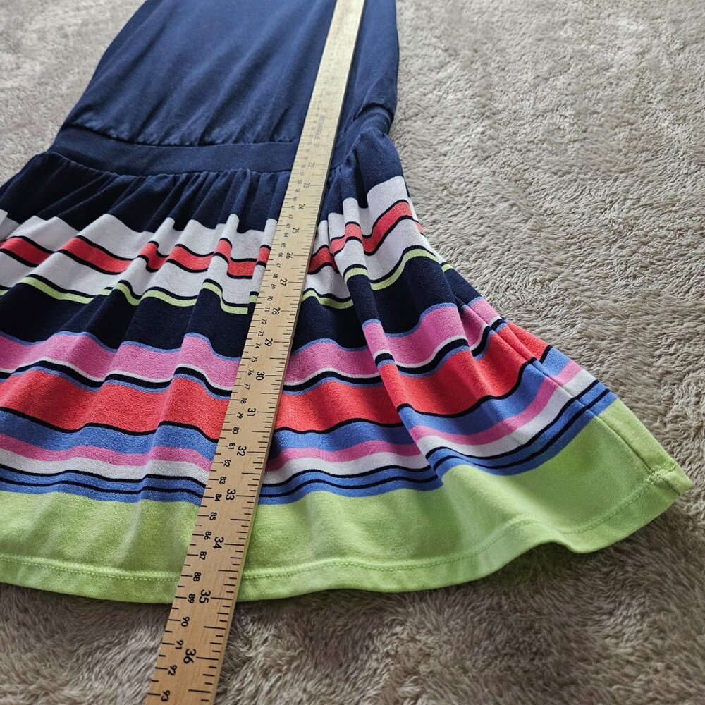 Juicy Couture Summer Dress Racer Back Multicolor Striped Sleeveless Size XS - Picture 6 of 7